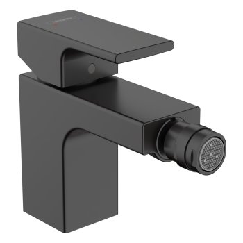 Смеситель для биде Hansgrohe Vernis Shape, с донным клапаном pop-up, чёрный матовый